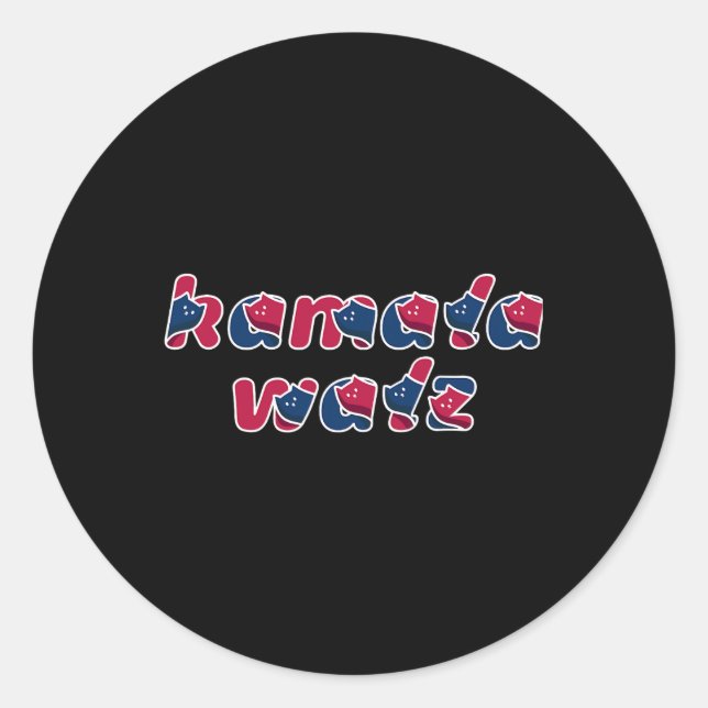 Cat Lady Kamala Walz The Coach 2024 Runder Aufkleber (Vorderseite)