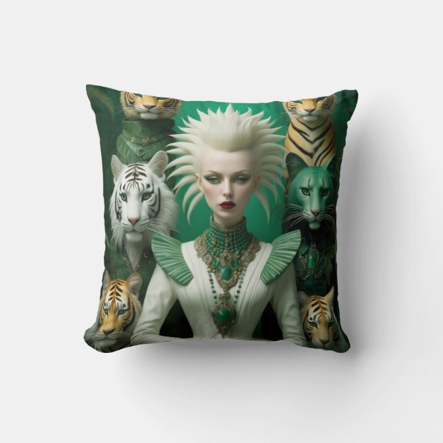 Cat Lady Kissen (Vorderseite)