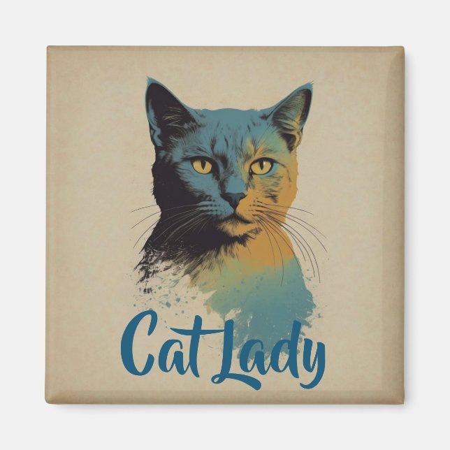 Cat Lady Magnet (Vorne)