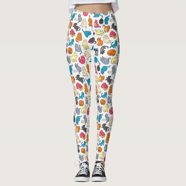 Cat Lady Meowers Leggings (Vorderseite)