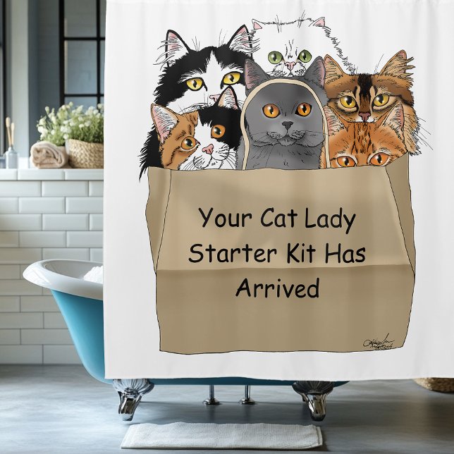 Cat Lady Starter Kit Duschvorhang (Von Creator hochgeladen)