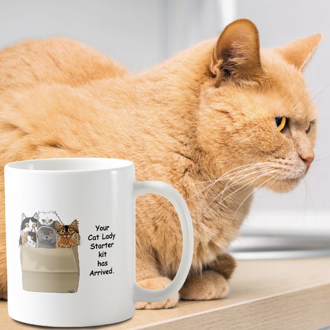 Cat Lady Starter Kit Kaffeetasse (Von Creator hochgeladen)