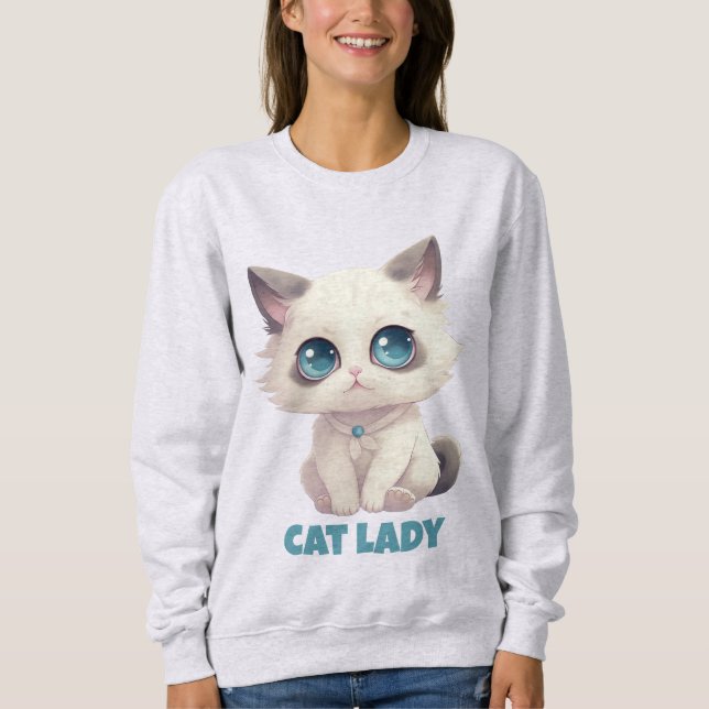 Cat Lady Sweatshirt (Vorderseite)