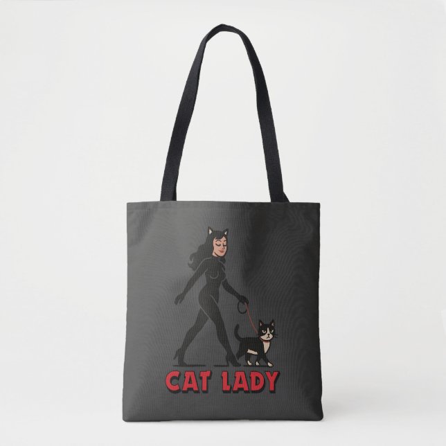 Cat Lady - Tuxedo Cats Lover - Comic Art Graphic (Vorderseite)