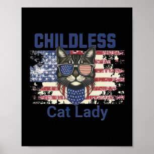 Cat Lady Votes for Women Poster