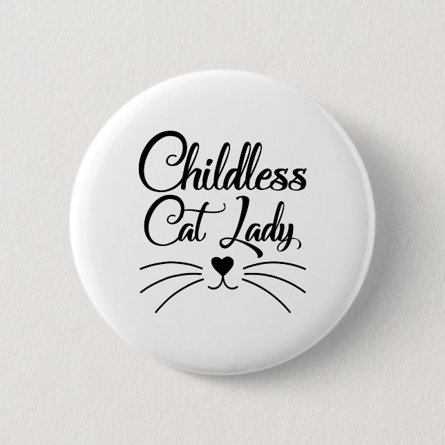 Cat Lady wählt Kamala Harris Usa 2024 Button (Vorderseite)
