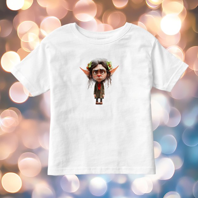 Cat Lady Weihnachtself Kleinkind's T-Shirt (Von Creator hochgeladen)