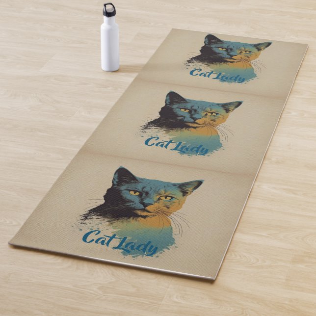 Cat Lady Yoga Mat Yogamatte (Beispiel)