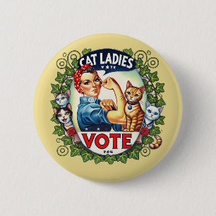 Cat Ladys Abstimmung Button