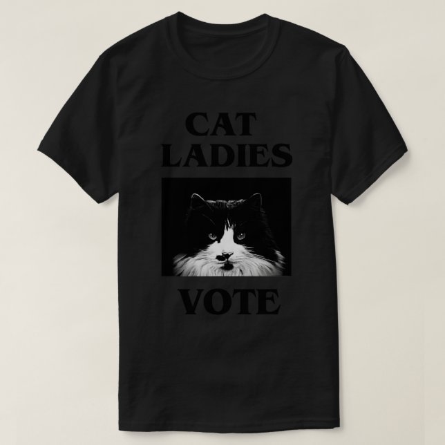 Cat Ladys Abstimmung T-Shirt (Design vorne)