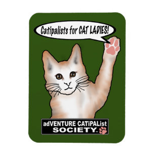 Cat Ladys Cat Flexible Foto Magnet