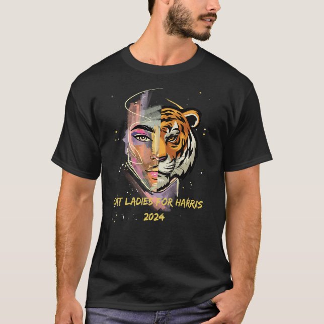 Cat Ladys for Harris 2024 T-Shirt (Vorderseite)