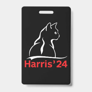 Cat Ladys for Kamala Cat 2024 Präsident Kamala Ausweis