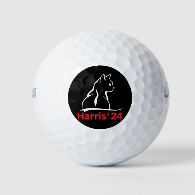 Cat Ladys for Kamala Cat 2024 Präsident Kamala Golfball (Vorderseite)