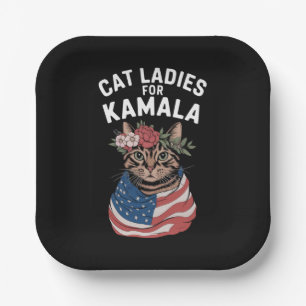 Cat Ladys for Kamala Cat Lady Harris Election Pappteller