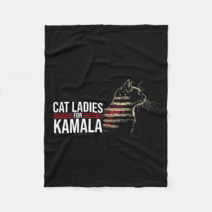 Cat Ladys for Kamala Fleecedecke