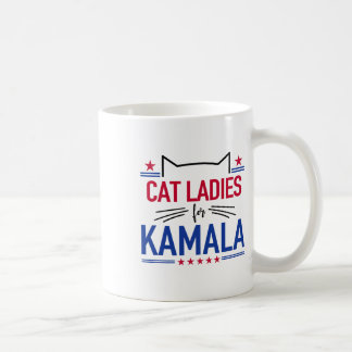 Cat Ladys For Kamala Funny Cat 2024 Präsident Kam Kaffeetasse