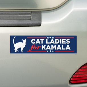 Cat Ladys for Kamala Harris 2024 Autoaufkleber