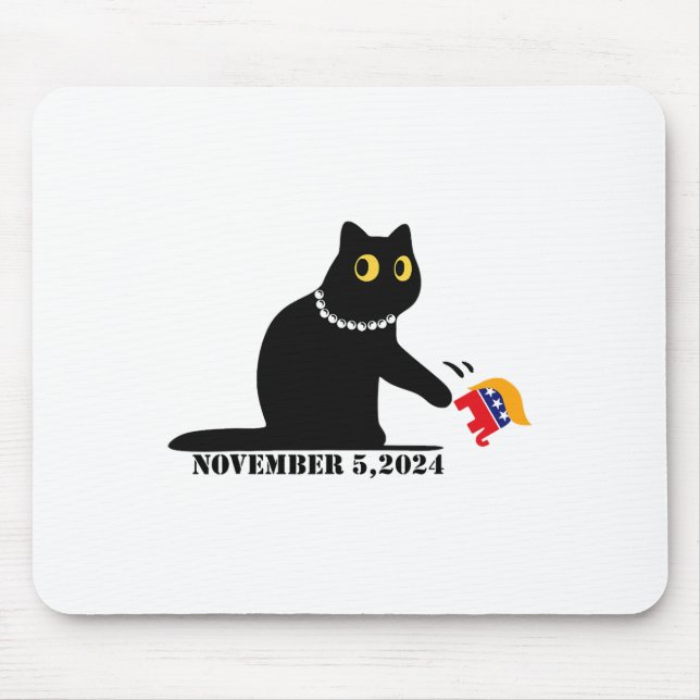 Cat Ladys for Kamala Harris 2024 Mousepad (Vorne)