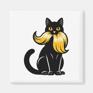 Cat Ladys for Kamala Harris Anti-Trump Funny Elec Magnet