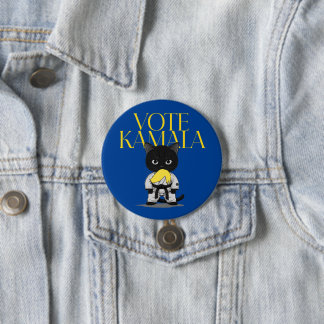 Cat Ladys for Kamala Harris Button, Anti-Trump Button