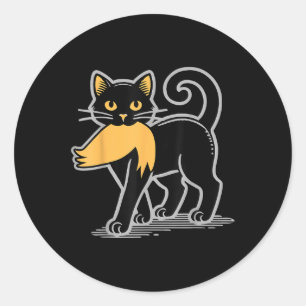 Cat Ladys for Kamala Harris Donald Trump 2024 Runder Aufkleber