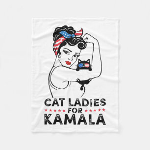 Cat Ladys for Kamala Harris for President 2024 El Fleecedecke