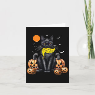 Cat Ladys for Kamala Harris Halloween Pumpkin Karte