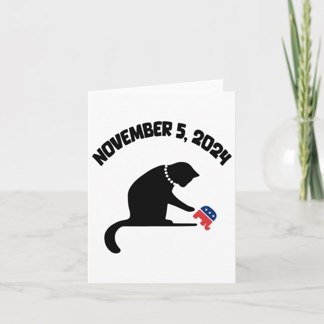 Cat Ladys for Kamala Harris Karte (Vorderseite)