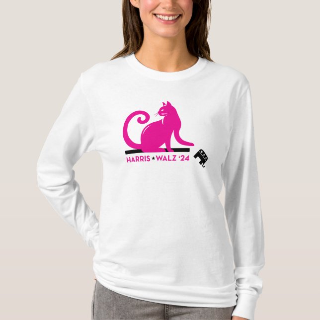 Cat Ladys for Kamala Kamala Harris 24 Shirt (Vorderseite)