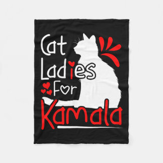 Cat Ladys for Kamala Silhouette Graphic Fleecedecke