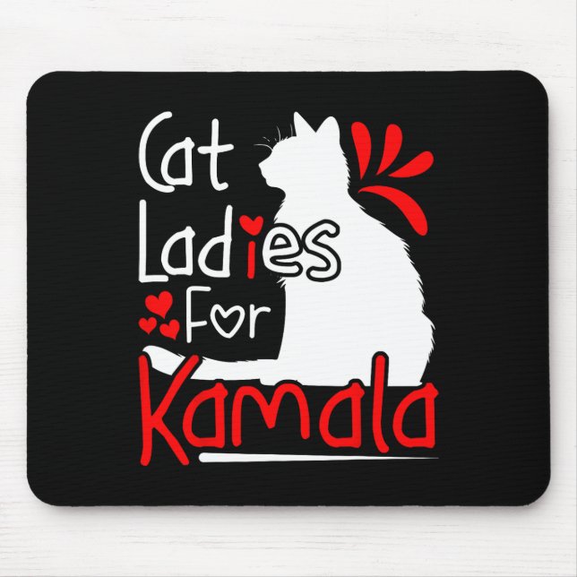 Cat Ladys for Kamala Silhouette Graphic Mousepad (Vorne)