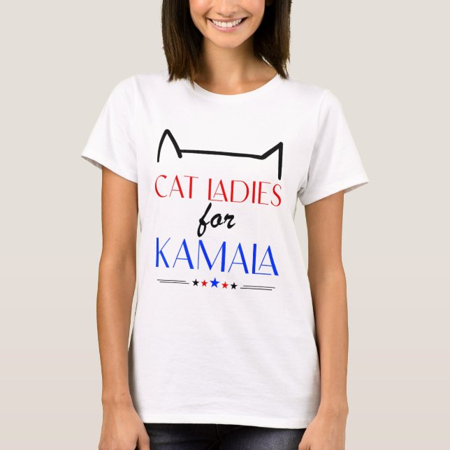 Cat Ladys for Kamala T-Shirt (Vorderseite)