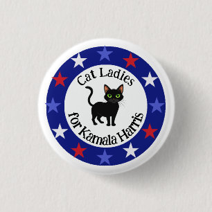 Cat Ladys für Kamala Design Button