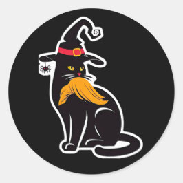 Cat Ladys Kamala Harris 2024 Runder Aufkleber