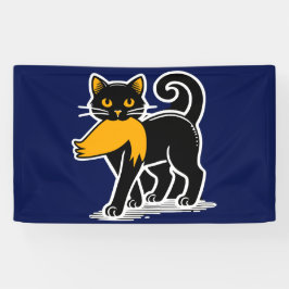 Cat Ladys Kamala | Harris Walz 2024 Blue Banner