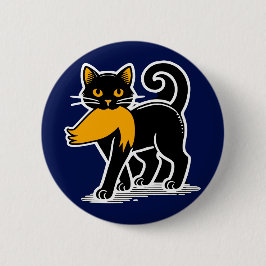 Cat Ladys Kamala | Harris Walz 2024 Blue Button