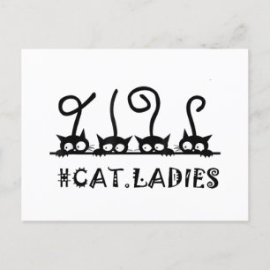 Cat Ladys Mama Friend Liebe Gruß Postkarte