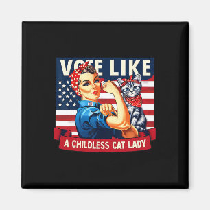 Cat Ladys stimmt über Kamala ab Magnet