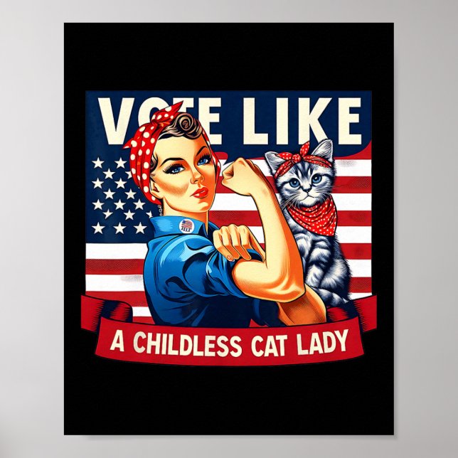Cat Ladys stimmt über Kamala ab Poster (Vorne)