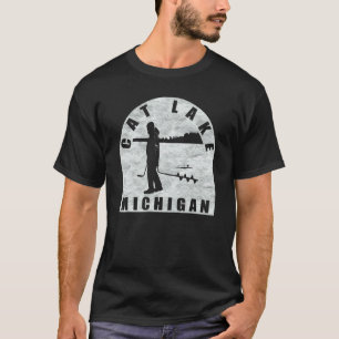 Cat Lake Eisfischens Michigan T-Shirt