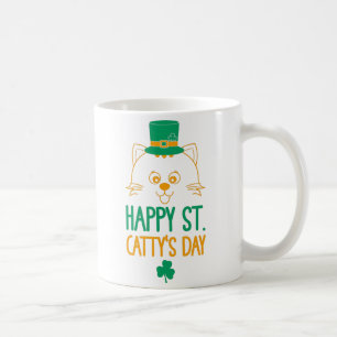 Cat Leprechaun Happy St. Catty's Day Kaffeetasse