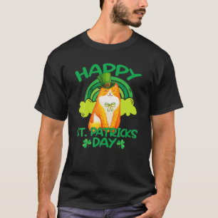 Cat Leprechaun Kleeblatt Happy St Patrick's Day Ca T-Shirt