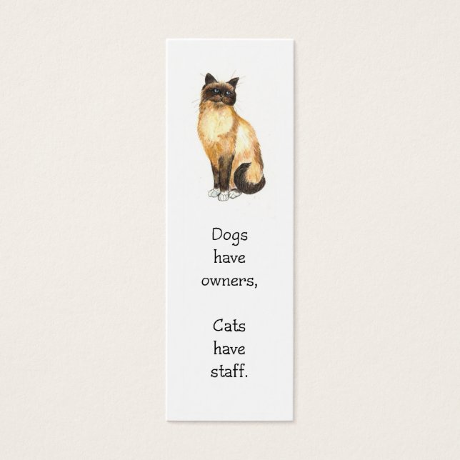 Cat Lesezeichen (Vorderseite)