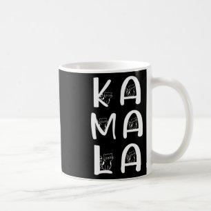 Cat Lettering Positive Kamala Harris Walz Waltz Kaffeetasse