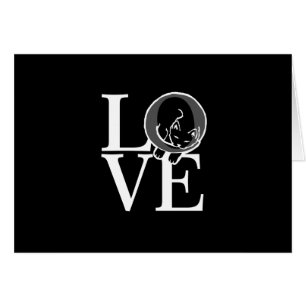 Cat-Liebe auf schwarzer Decke