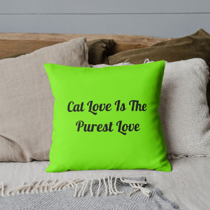 Cat Liebe Reinst Personalisieren Niedliches Zitat Kissen