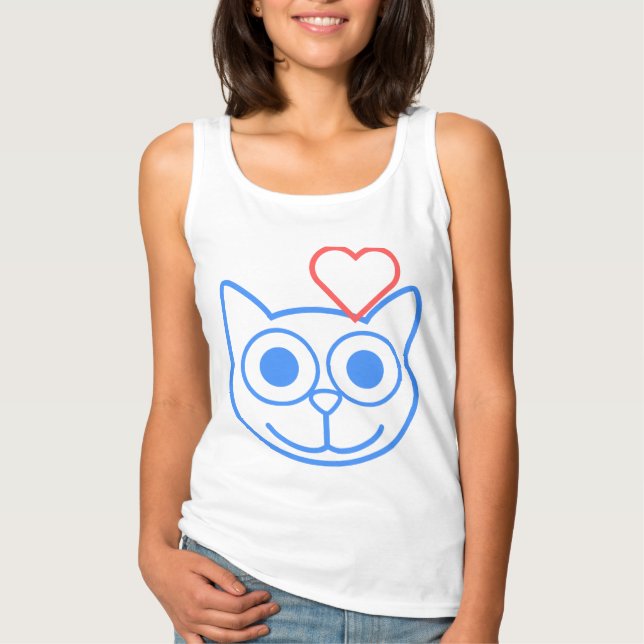 Cat-Liebe T-Shirt (Vorderseite)