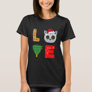 Cat Liebe Weihnachten Weihnachten Weihnachten Lebk T-Shirt