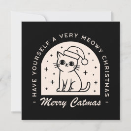 Cat Liebhaber lustiger Spaß spielt Weihnachtswünsc Feiertagskarte